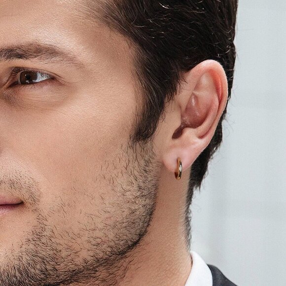 Elegant 316L Steel Huggie Hoops - Perfect for Sensitive Skin & All Occasions - Picture 7 of 7